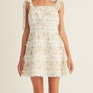 Arose Studio Giada Sleeveless Floral Minidress